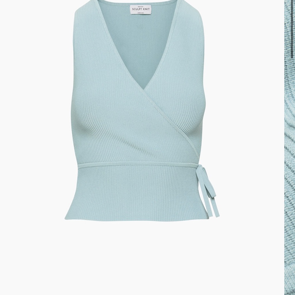 Aritzia Sculpt Knit Wrap Top